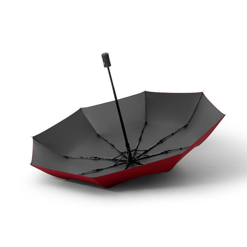 High Quality Auto Open And Close Collapsible Umbrella With Logo Custom 3 Folding Fully Umbrella Automatic