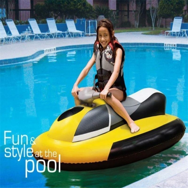 GCAMOLECH W5 Motorboat Inflatable Pool Float For Kids Pool Floating Ride-On Raft Toys Lake Water Fun Swimming Party