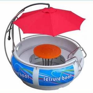 Camoro China Manufacturer rowing boats 12 person florescent light Yacht barbecue boat dining Electric Leisure bbq Donut Boat