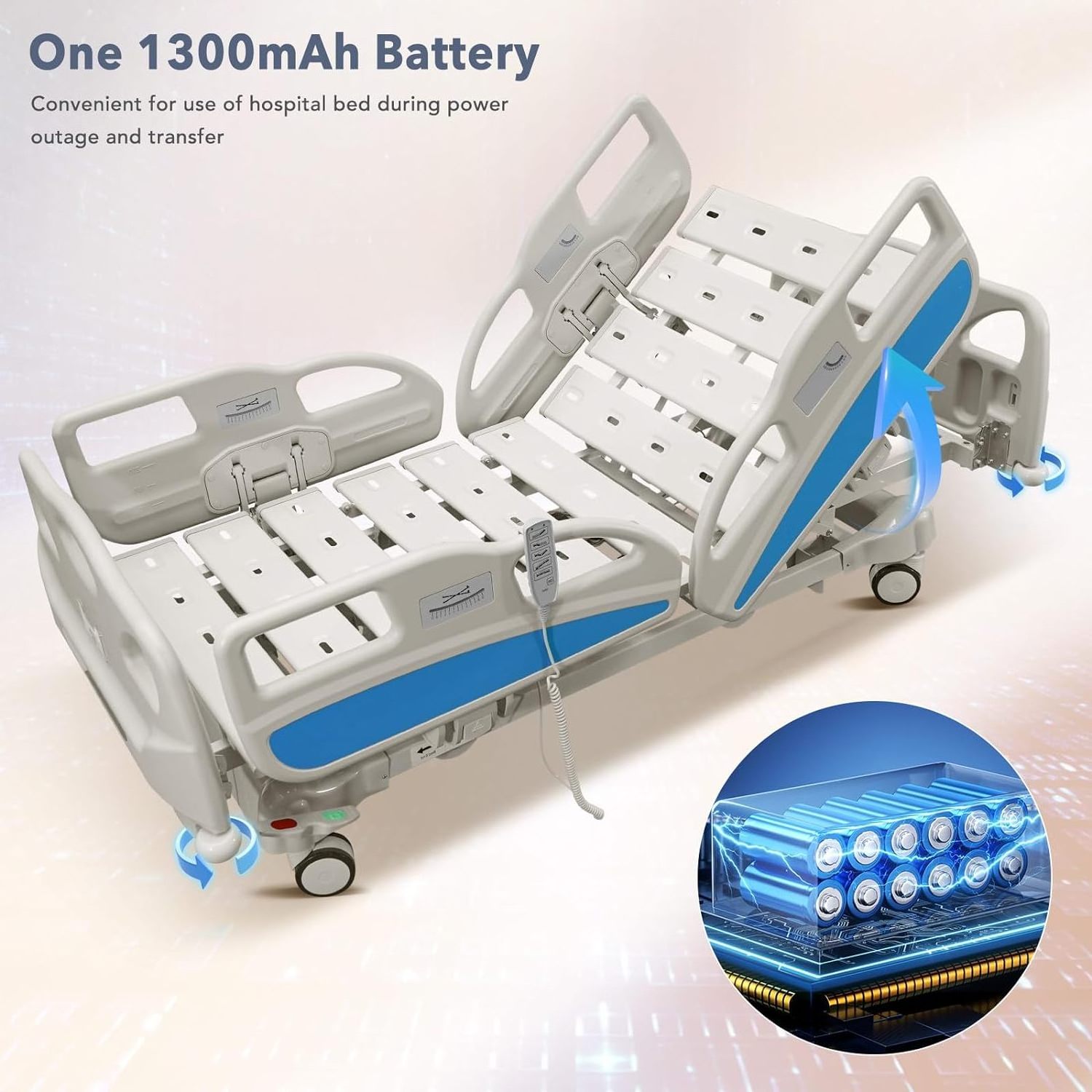 cama clinica medical patient bed 5 function ICU electric hospital bed with mattress