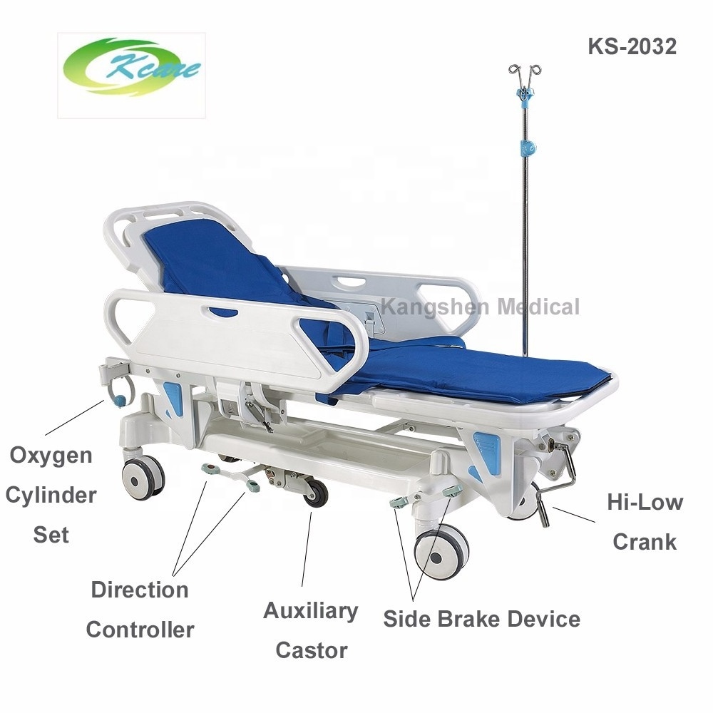 High Quality Medical ABS  Plastic Emergency Hospital Ambulance Stretcher