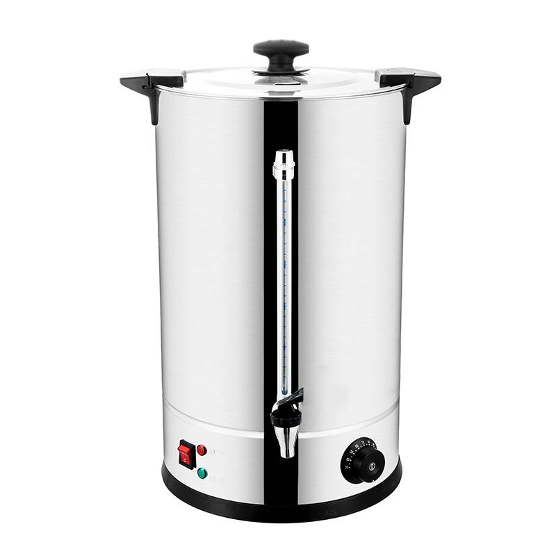 Commercial Electric Kettles Water Boiler Bucket Dispenser Stainless Steel for Restaurant Hotel Canteen Portable Kettle Black