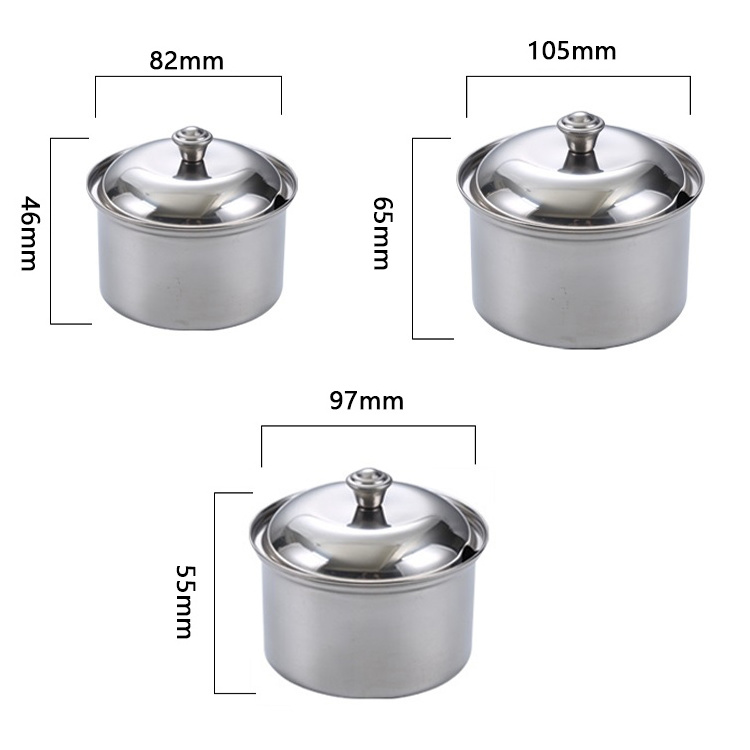 Cooking Tools Stainless Steel Spice Salt Sugar Oil Pepper Chili Condiment Jar Container with Spoon Herb & Spice Tools All-season