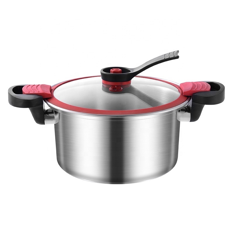 New Product SUS304# Micro Pressure Cookers Soup Pots  Nonstick Stew Pot Stainless Steel  low pressure cooker