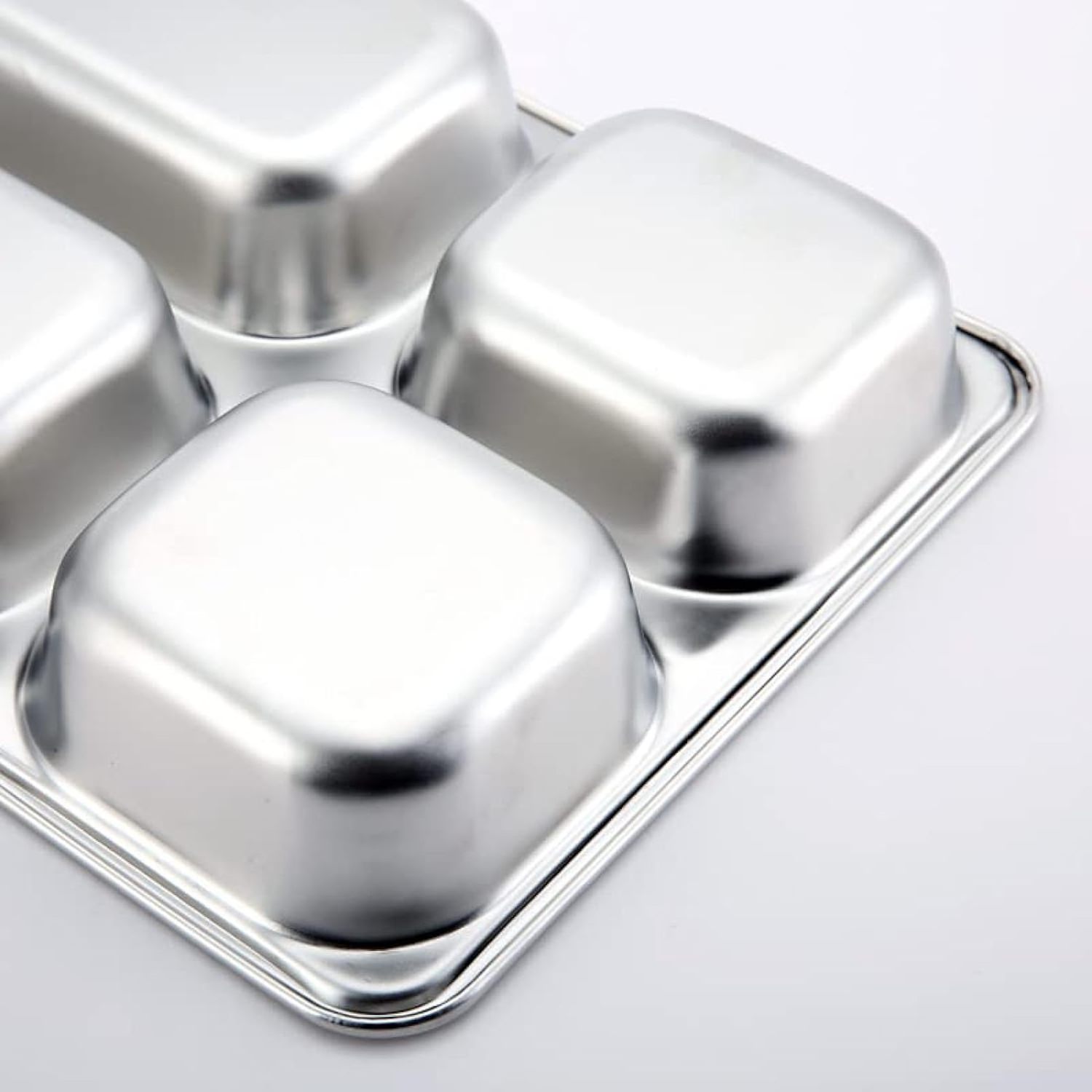 Wholesale Stainless steel 201/304 material 3/4/5 compartments divided fast food tray divided dinner plate with divider