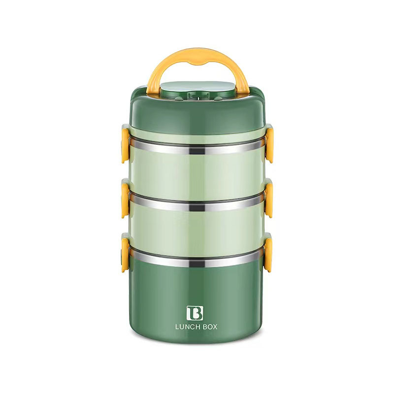 OEM Kids Stackable Tiffin With Bag Set Custom Insulated Multilayer Stainless Steel Kid Compartment Lunch Box