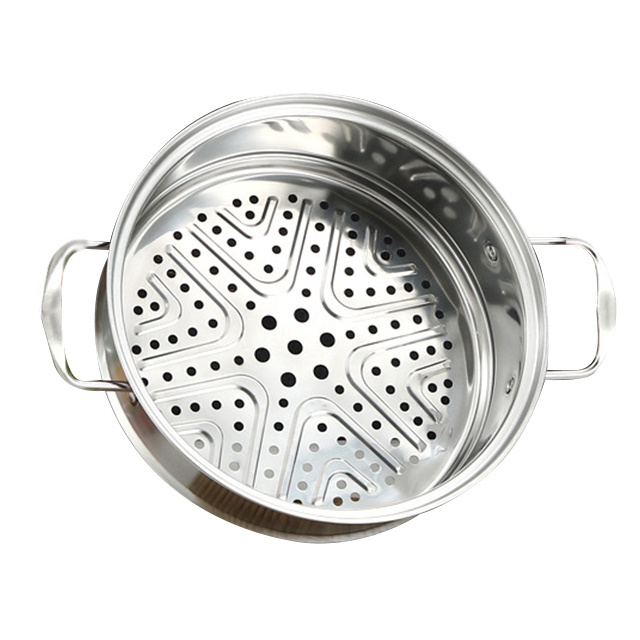 Multifunction kitchenware stainless steel steamer soup pot for gas electric stove induction cooker