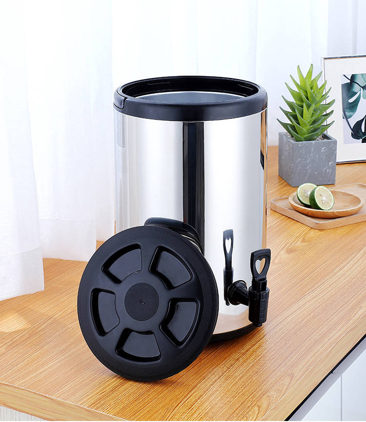 Barrel Milk Tea insulated water buckets cool and hot drinks barrel 6L8L10L12L Coffee Shop Accessories tap flow beer faucet