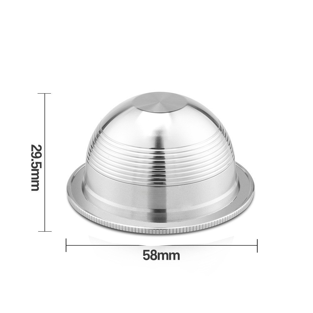 Wholesale OEM Coffee Capsule Empty Shell Espresso Refillable Compatible with Vertuo Coffee Filter Capsule Pods Reusable