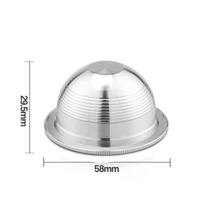 Wholesale OEM Coffee Capsule Empty Shell Espresso Refillable Compatible with Vertuo Coffee Filter Capsule Pods Reusable