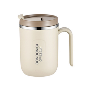 Stainless Steel 304 Insulated Mug Cup with straw Office Worker's Breakfast and Coffee Milk Tea Cup Water Portable Cup with lid