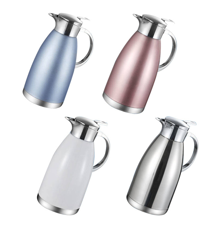 Thermos Coffee Kettle Large Capacity Stainless Steel 2.3L Jug Vacuum Flasks & Thermoses Stainless Vacuum Water Cup 24PCS