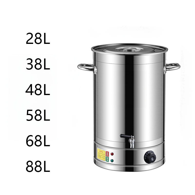 Big Capacity Water Heater Commercial Warmer Tea Maker Boiler Double Layer Stainless Steel 28-88 Liter Water Urn Electric Digital