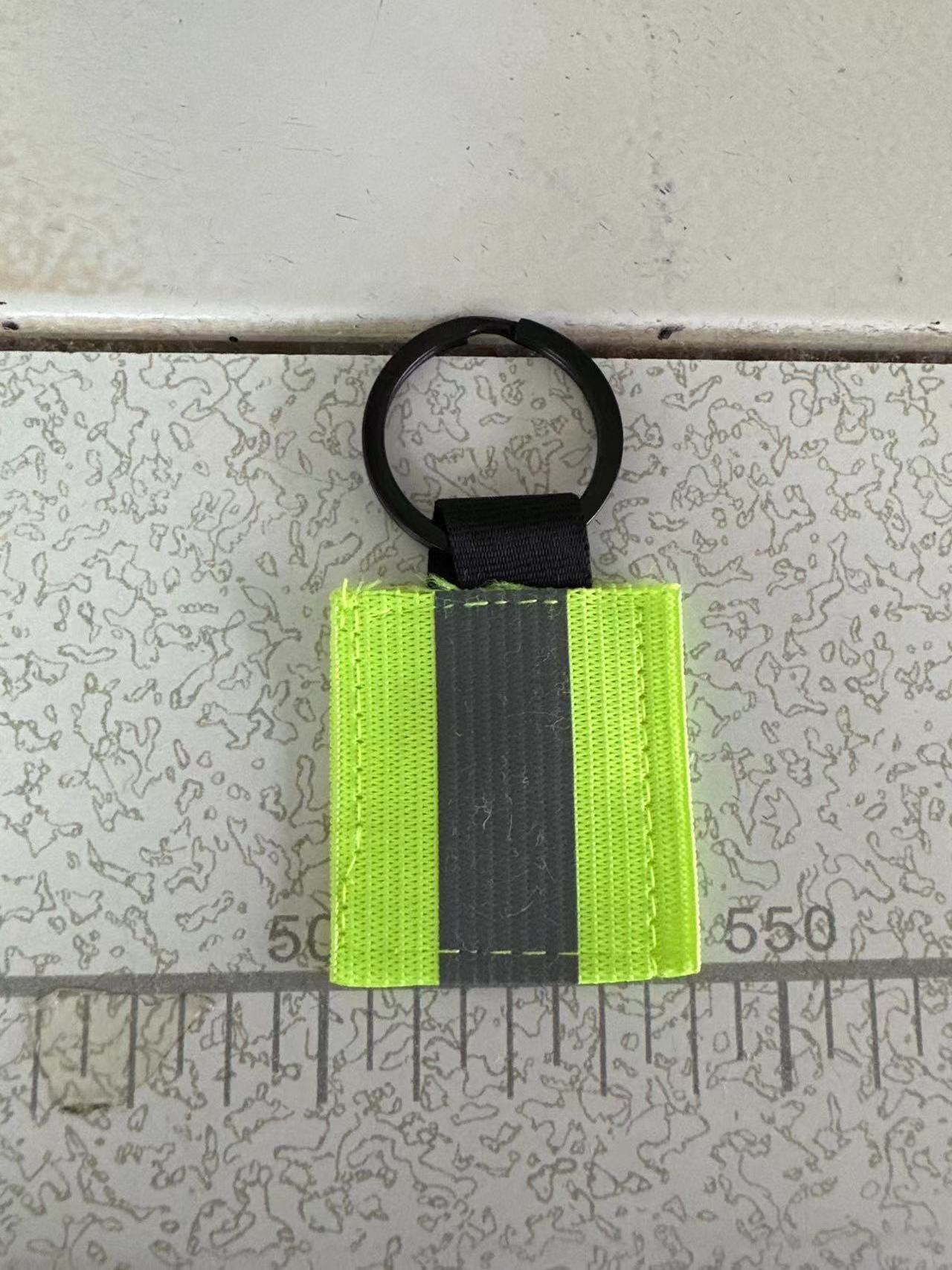 Reflective Nylon Webbing Zipper Pulls keychain for EMT Tactical, Safety Bags