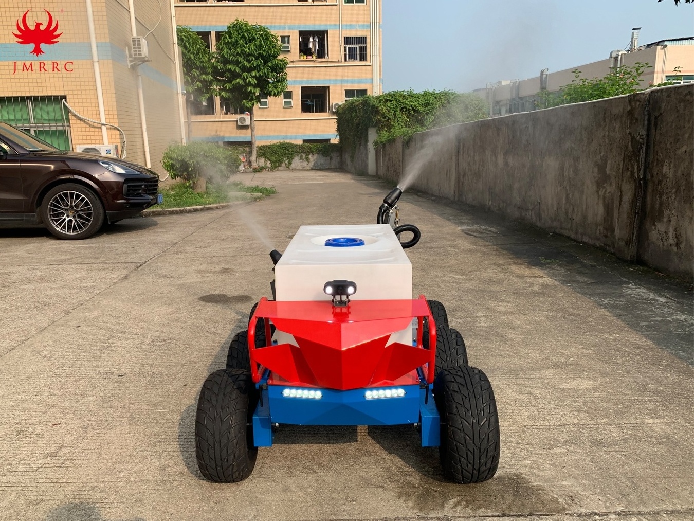 New Multi-function Robot Sprayer,130L Large Capacity Multi-Purpose Unmanned Ground Vehicle Six-wheel Unmanned Robot Sprayer Car