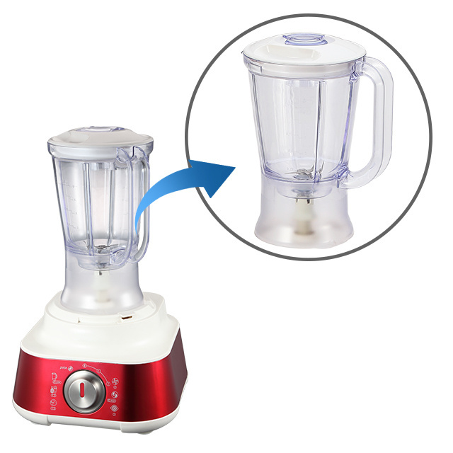 1.25L Blender Jar Moulinex Blenders And Juicers Jug With Stainless Steel Blade And Lid Replace Parts For Blender