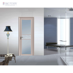 Popular Aluminium Double Glass Slimline Swing Kitchen Casement Door Interior Bedroom Toilet Flush Door