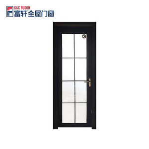 Foshan Patio Glass Doors Metal Frames Windows Grill Aluminum Casement Door Design