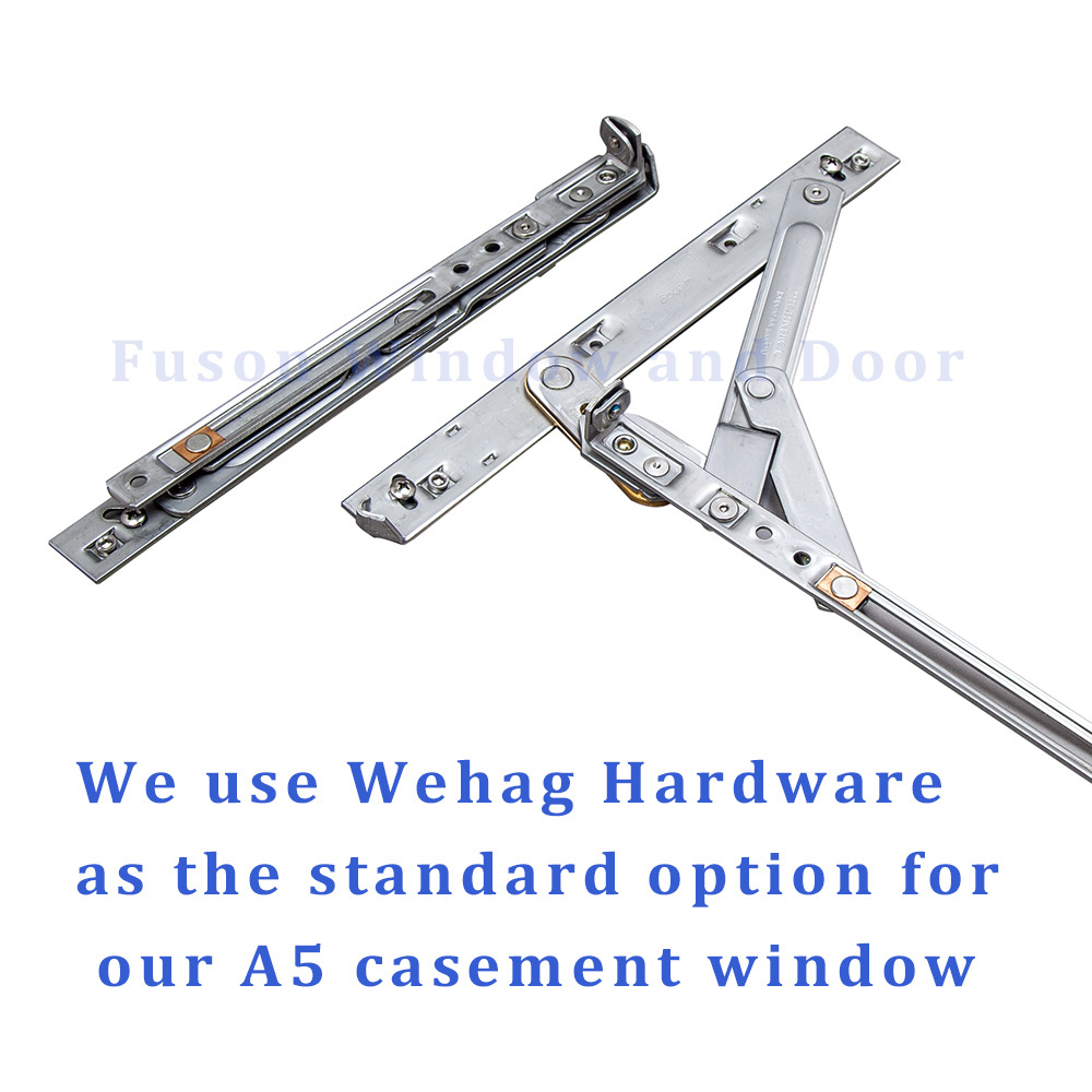 Germany Hardware Aluminum Inward Casement Window Thermal break waterproof adjustable Window