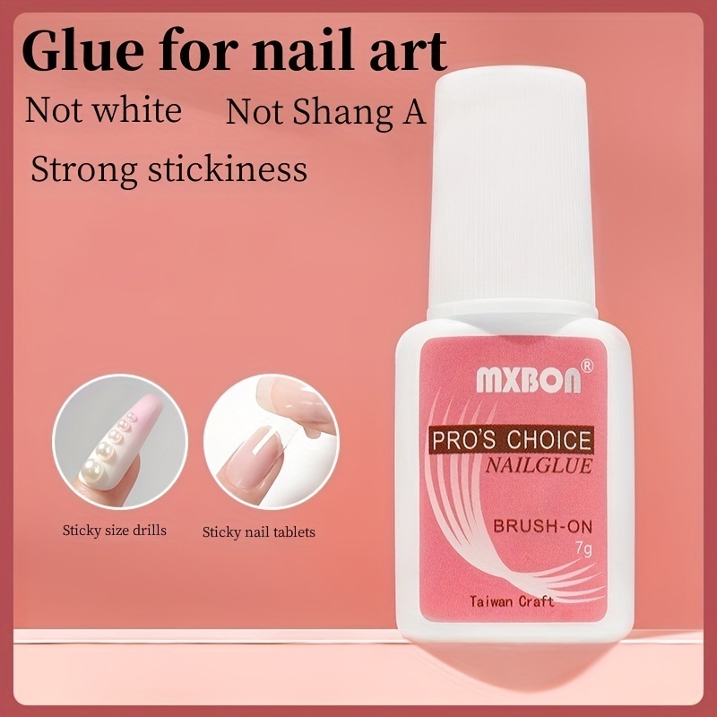 Super Strong Gel Nail Glue For Press on Nails Long Lasting Clear Acrylic Gel Glue With Brush Professional Fake Nails Glue Gel