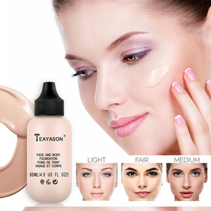 6 colors waterproof Long Lasting full coverage liquid foundation Makeup Liquid Cream natural base Whitening Primer cosmetics