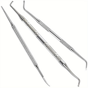 Professional 3pcs Stainless Steel Ingrown Toenail Tool Set Pedicure Tools Set Nail Cleaner Tool For Easing Pain Foot Care Kit