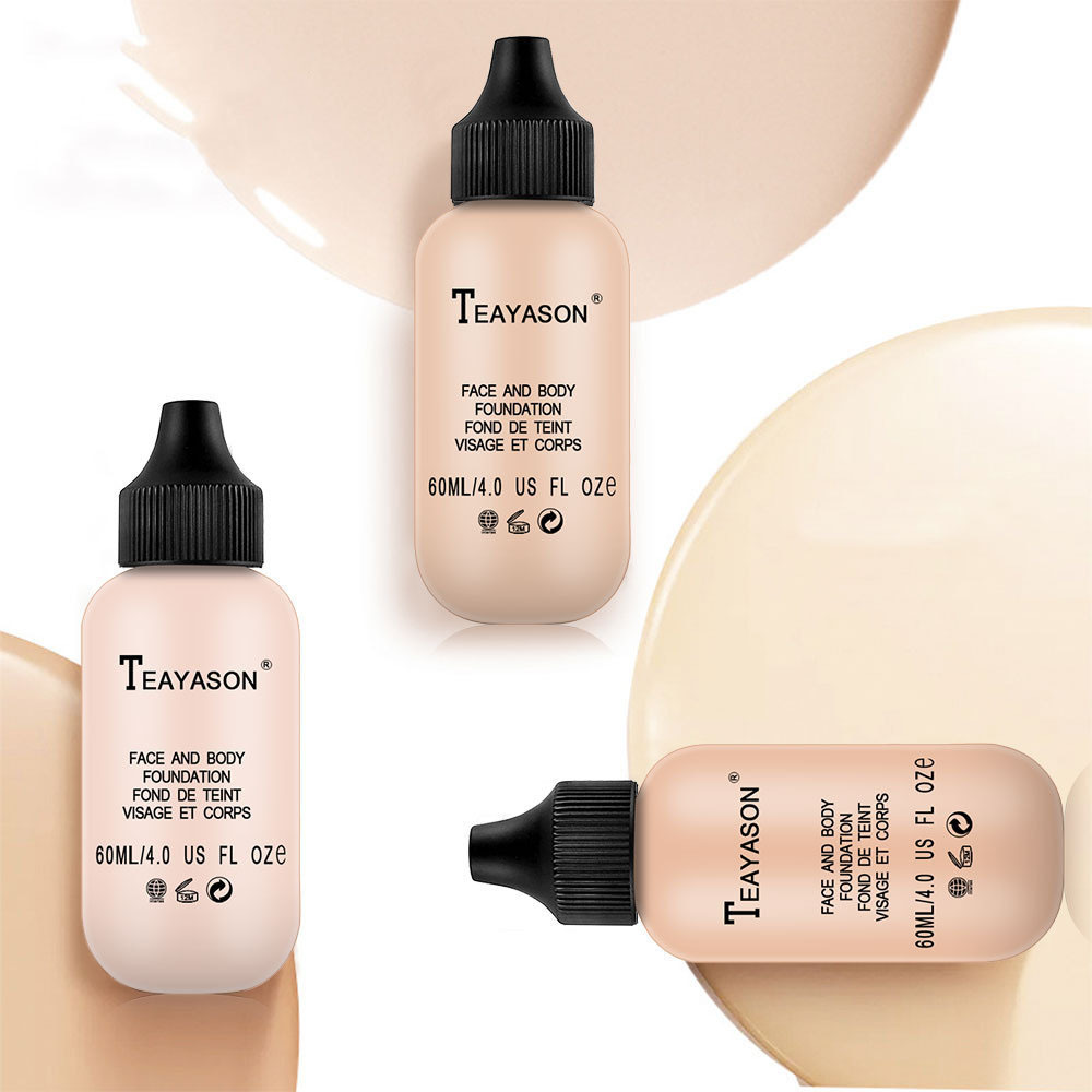 6 colors waterproof Long Lasting full coverage liquid foundation Makeup Liquid Cream natural base Whitening Primer cosmetics