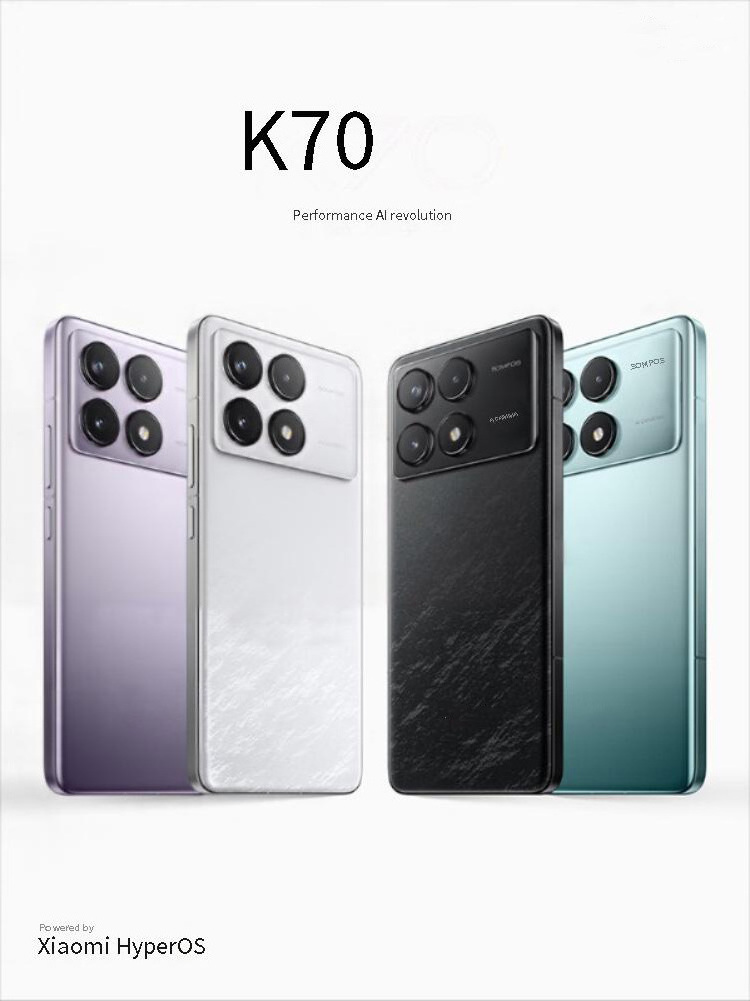 K70 2nd Generation Snapdragon 8 Surge OS 2nd Generation 2K Screen 12GB+256GB Genuine K70 Mobile Phone