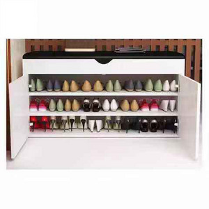 living room furniture 1000mm upholstered shoe rack with 3 layers