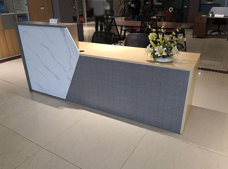 Front desk reception furniture modern white reception desk beauty salon