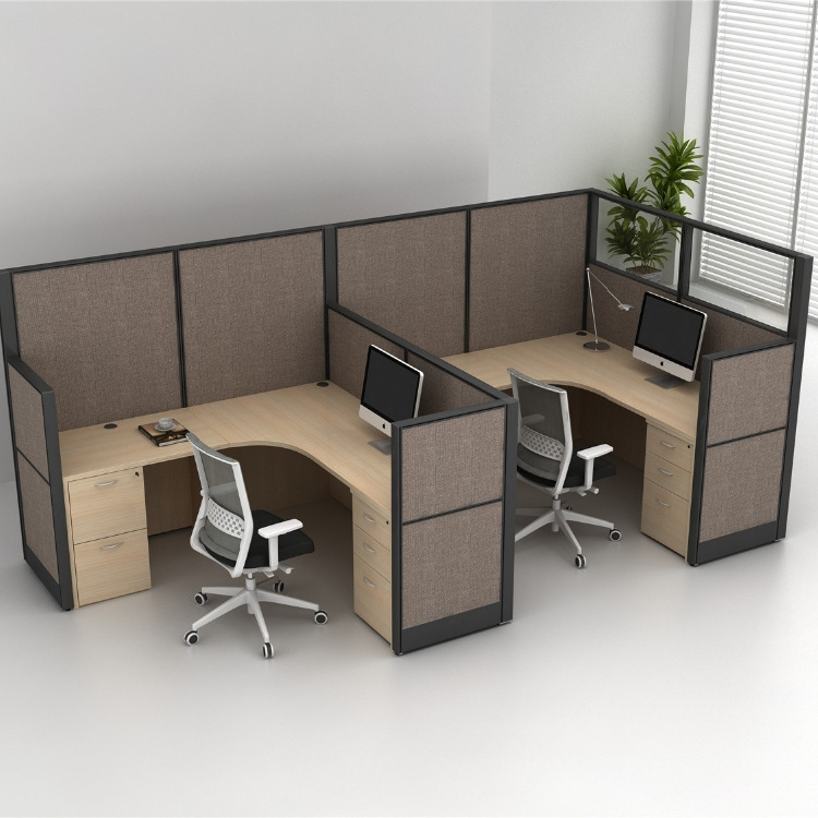 office table 3 person office workstation/office furniture reception desk