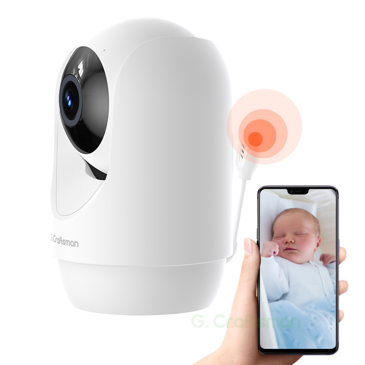 Y1 Baby Monitor 2.4G 5G Dual WIFI Camera Two-way Audio Crying Detection 360 Auto Tracking for Alexa Amazon Google Home Security