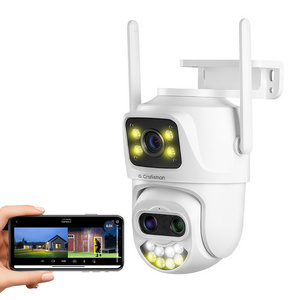 GX-P9FVD-M3X WiFi PTZ IP CCTV Camera 3MP*3 CMOS Sensor 8X Zoom Full Color Night Vision Humanoid Detection Surveillance ICSEE