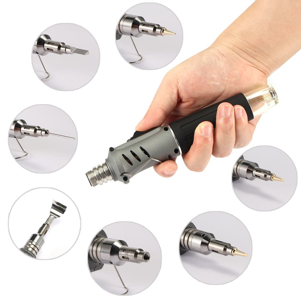 10 In 1 Self-Ignition Wireless Gas Soldering Iron Cordless Welding Torch Kit Tool Ignition Butane Gas Burner For  Torch Pen