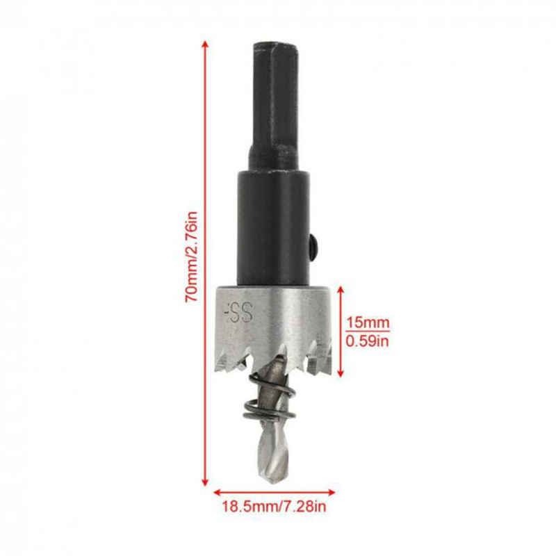 HSS Drill Bit Hole Opener 16mm High Speed Steel Hole Saw Cutter Drill Bit For Stainless Steel Metal Alloy Drill 16 18.5 20 25