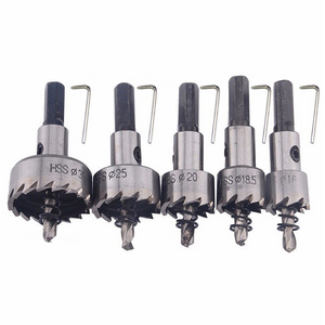 HSS Drill Bit Hole Opener 16mm High Speed Steel Hole Saw Cutter Drill Bit For Stainless Steel Metal Alloy Drill 16 18.5 20 25