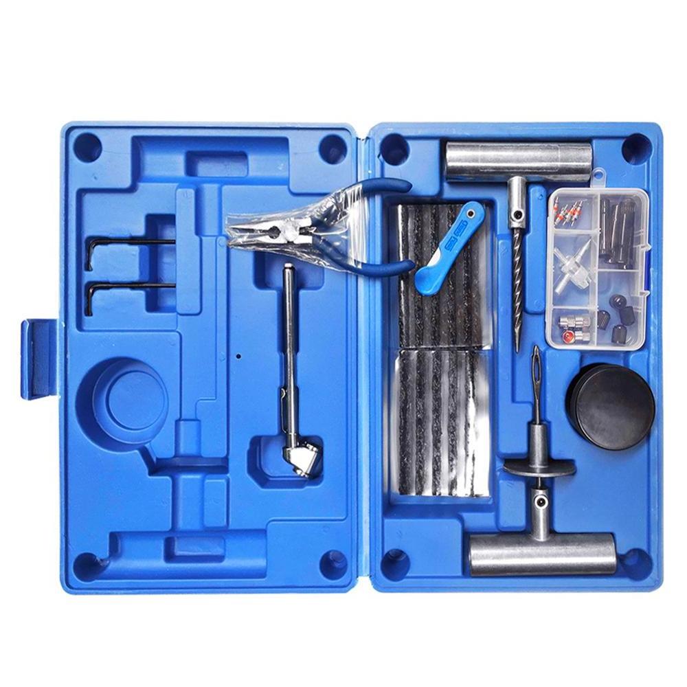 Car Tire Repair Kit For Car Truck RV Jeep ATV Motorcycle Tractor Trailer Flat Tire Puncture Repair Kit