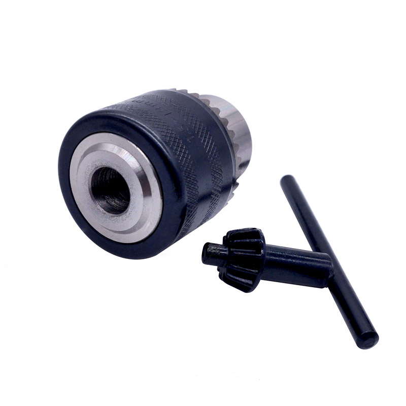 1pcs Thread1.5-13mm B16 3/8 Conversion Drill Chuck 1/2 M12x1.25 Wrench Into Electric Drill Keyless 3 Jaw Chuck