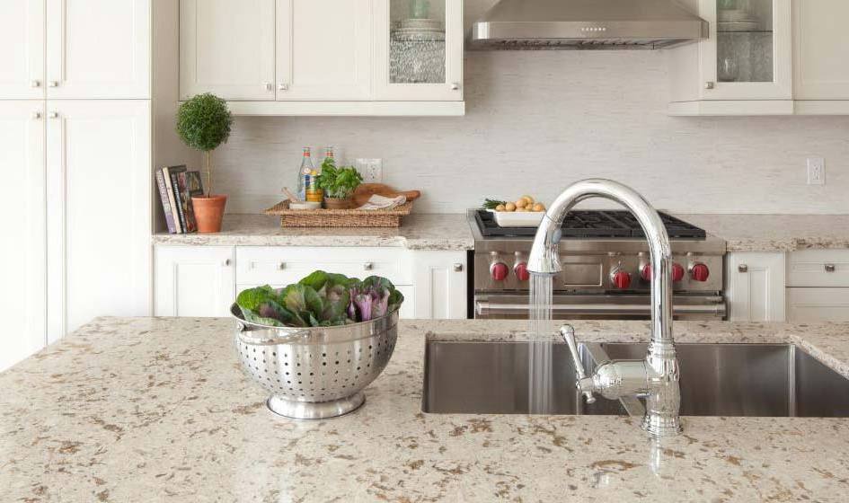 BEST SELLER Kitchen Countertop Quartz Top Artificial Stone with low Price Sale White Modern Style Quartz