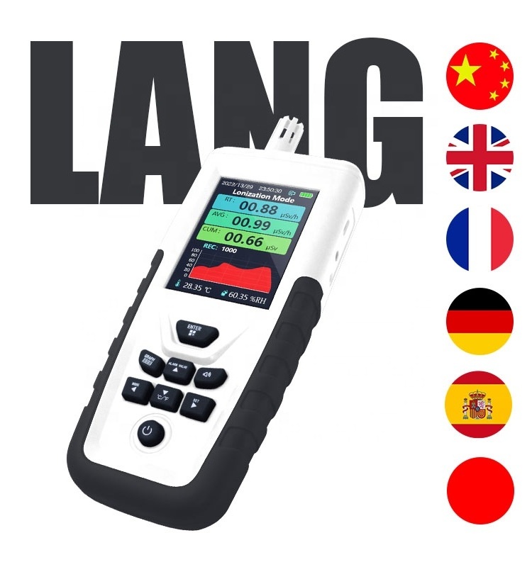 DEYI Portable digital Dosimeter radiation detector personal  high sensitivity geiger counter nuclear ionizing radiation detector