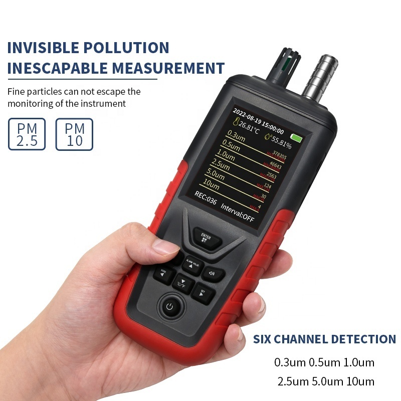 Laser Dust Airborne Sesnor Size Analyzer Calibration For Clean Rooms Particles Pm2.5 Particle Counter