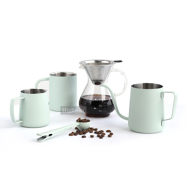 Factory Hot Sales Coffee Series Accessories Stainless Steel French Press Canister Coffee Cup Coffee kettle