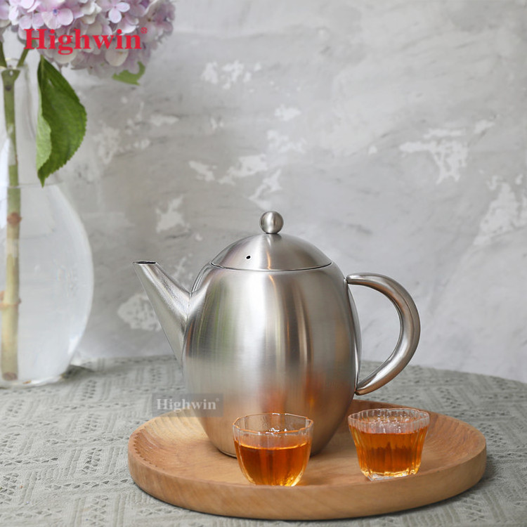 HIGHWIN 500/1000/1750ml Hot Sale Classic Customized 304 Stainless Steel TeaPot