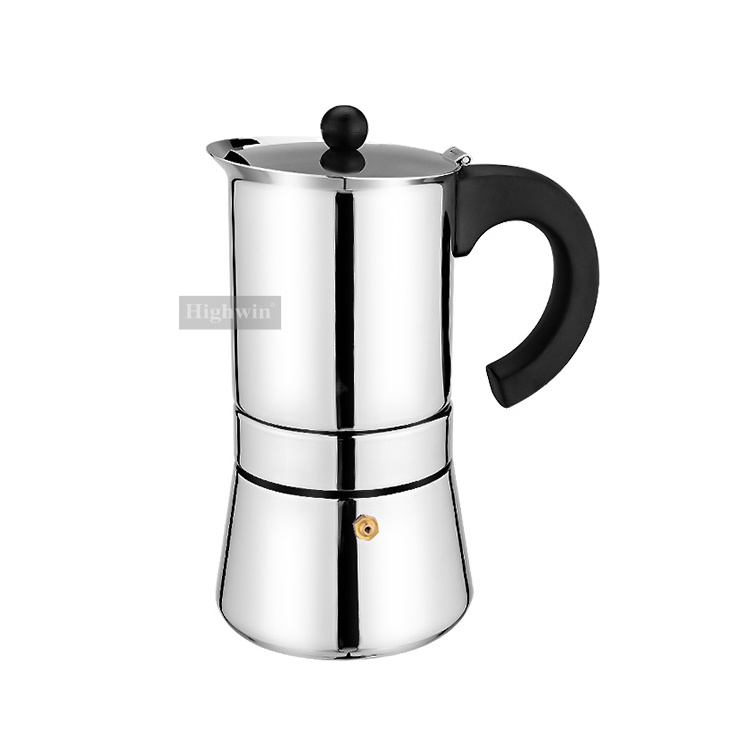 HIGHWIN Moka Coffee Pot 4/6/10 Cup Espresso Moka Pot Coffee Maker