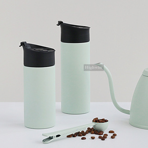 Highwin Mint Green Coffee Mug Travel French Press Mug Coffee Kettle Coffee Set