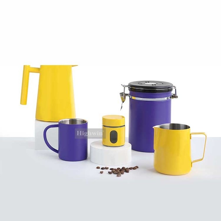 Factory Hot Sales Coffee Series Accessories Stainless Steel French Press Canister Coffee Cup Coffee kettle