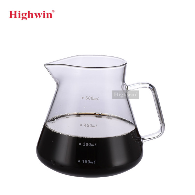 Highwin Glass Coffee Carafe Pour Over Coffee Dripper Coffee Maker