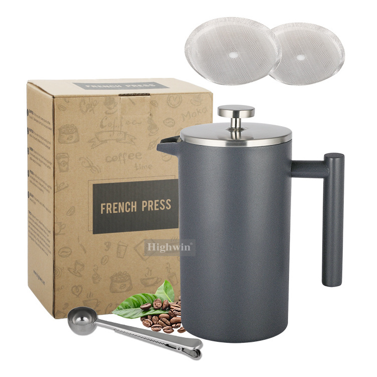 Wholesale  34oz Best Selling Double Wall French Maker Stainless Steel Best French Coffee Press Maker