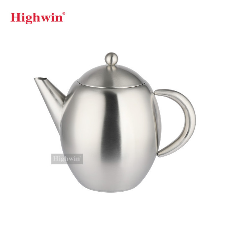 HIGHWIN 500/1000/1750ml Hot Sale Classic Customized 304 Stainless Steel TeaPot