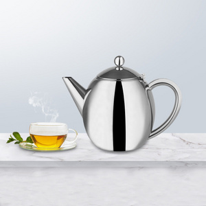 Highwin Factory Wholesale Stainless Steel Teapot Double Wall Tea Pot Steel